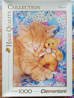 Puzzel 1000 stukjes: Kitty & The Bear, Ophalen of Verzenden, 500 t/m 1500 stukjes, Gebruikt, Legpuzzel