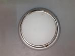 Plafondlamp / Plafonniere met ronde glazen plaat, Ophalen, Gebruikt, Glas