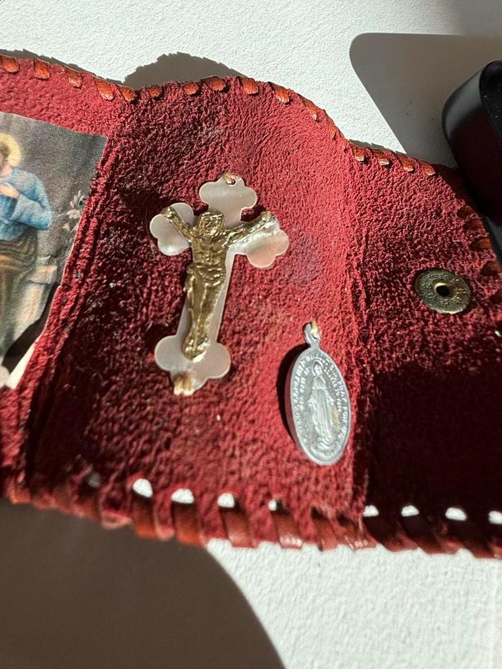 Mini Relikwie Pocket, Antiek en Kunst, Antiek | Religie, Ophalen of Verzenden