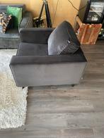 Mooie blauwe Woood fauteuil - z.g.a.n., Huis en Inrichting, Ophalen, Zo goed als nieuw, Stof, 75 tot 100 cm