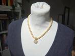 Parelketting verguld zilver, Ophalen of Verzenden, Zilver, Ketting, Verguld