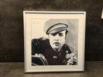 Marlon brando 31 bij 31 cm, Ophalen of Verzenden, Schilderij