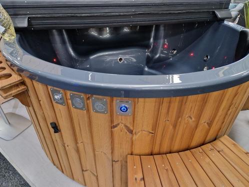 Hottub Thermowood 180 cm. (205 cm), Tuin en Terras, Jacuzzi's, Nieuw, Vast, Trap, Ophalen