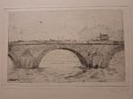 Ets van een brug in Parijs van F Smissaert, Ophalen of Verzenden