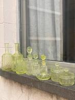 Art deco uranium glas vanity set, Antiek en Kunst, Ophalen of Verzenden