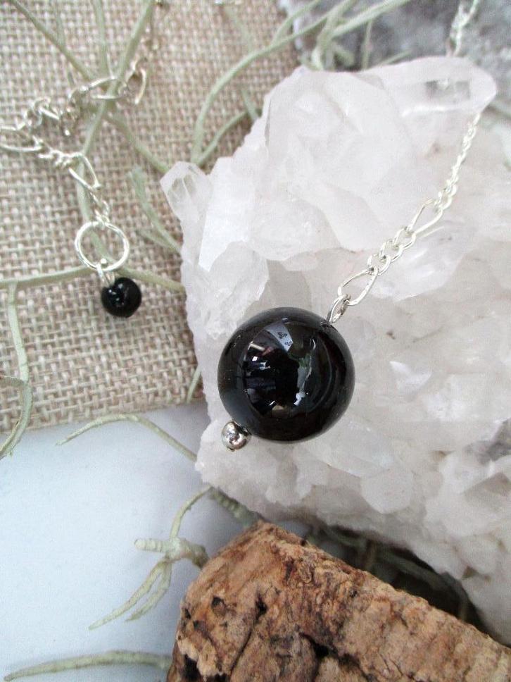 Edelsteen pendel - Onyx, Verzamelen, Mineralen en Fossielen, Mineraal, Ophalen of Verzenden