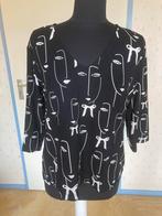 105 Nieuwe top van Juffrouw Jansen in maat XXL, Verzenden, Zwart, Maat 42/44 (L), Nieuw