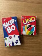 Uno en Skip-bo kaartspellen, Hobby en Vrije tijd, Gezelschapsspellen | Kaartspellen, Ophalen of Verzenden, Gebruikt