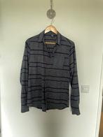 Kultivate blauw grijs overhemd small - flanel - valt medium, Blauw, Zo goed als nieuw, Kultivate, Halswijdte 39/40 (M)