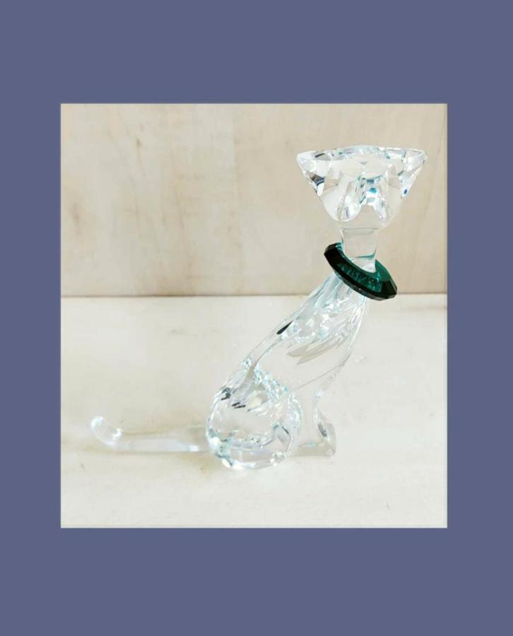 Swarovski Kat met doos, omdoos en certificaat, Verzamelen, Swarovski, Zo goed als nieuw, Figuurtje, Ophalen of Verzenden