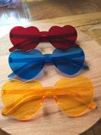 3 Hartjes Brillen - Party Accessoires, Overige merken, Zonnebril, Overige kleuren, Nieuw