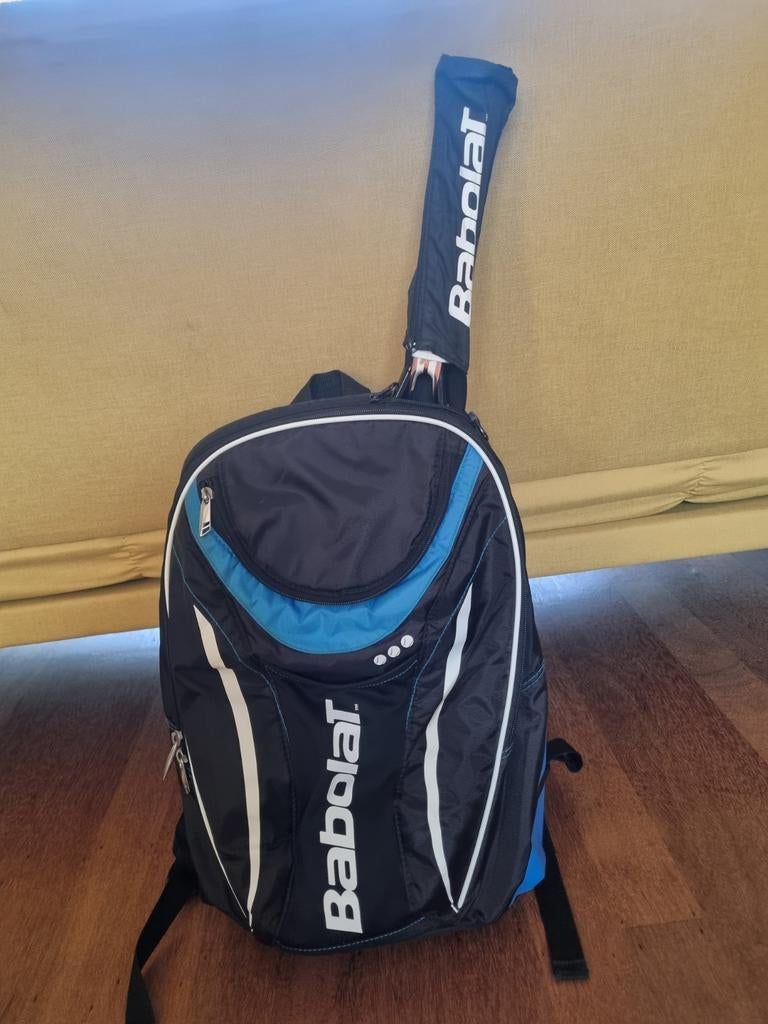 Babolat schooltas backpack Tennis Rugzak - Zwart/Blauw, L2, Gebruikt, Ophalen of Verzenden, Tas