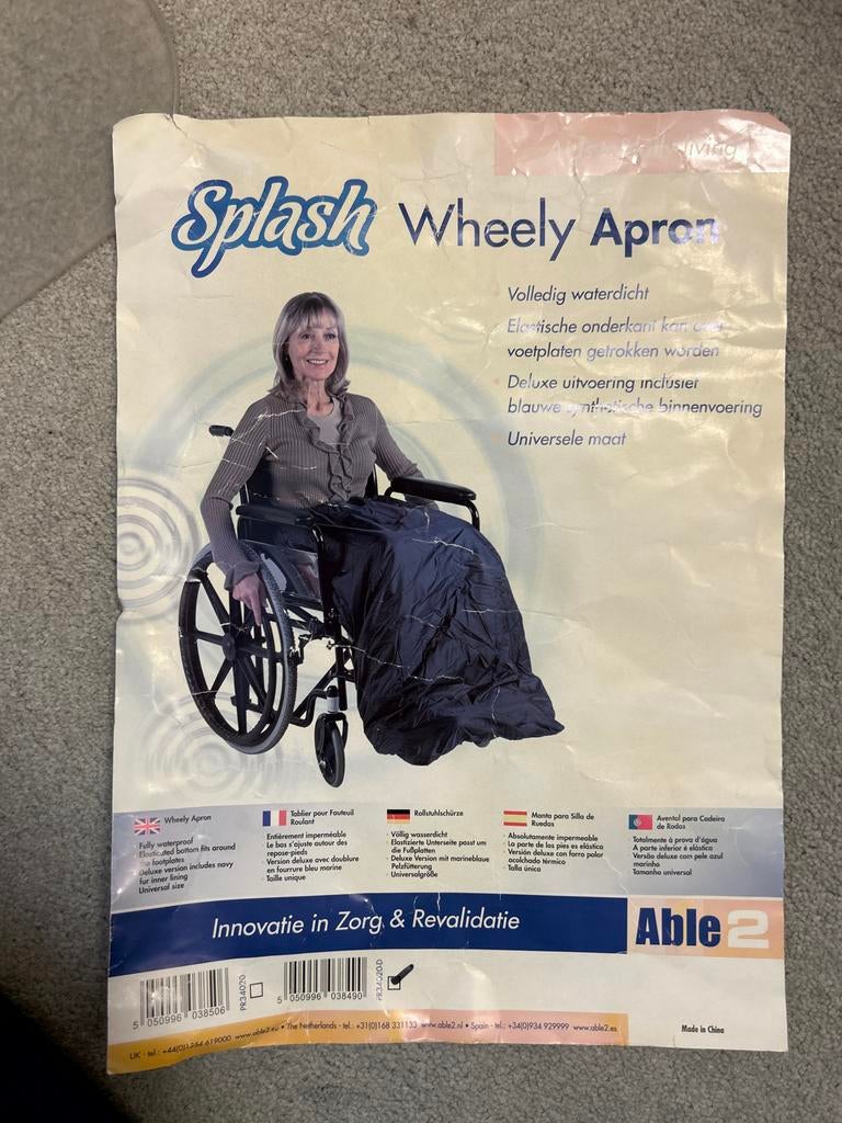 Regenjas / regencape voor rolstoelgebruikers, Ophalen of Verzenden, Nieuw