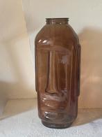 Mr. Ansigt vaas glas Moai Paaseiland 70cm hoog bruin, Huis en Inrichting, Ophalen, Overige kleuren, 75 cm of meer, Glas