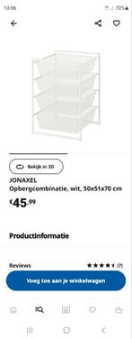 Jonaxel opberg lades IKEA, Huis en Inrichting, Kasten | Schoenenkasten, Ophalen of Verzenden, Zo goed als nieuw