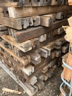 Hardhouten balken hardhout bieden vanaf  €175.-per stuk€5.-, Tuin en Terras, Haardhout, 6 m³ of meer, Ophalen