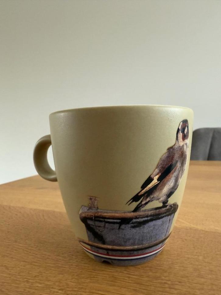 Het Puttertje- Douwe Egberts mok Oude Meesters, Huis en Inrichting, Keuken | Servies, Zo goed als nieuw, Kop(pen) en/of Schotel(s)