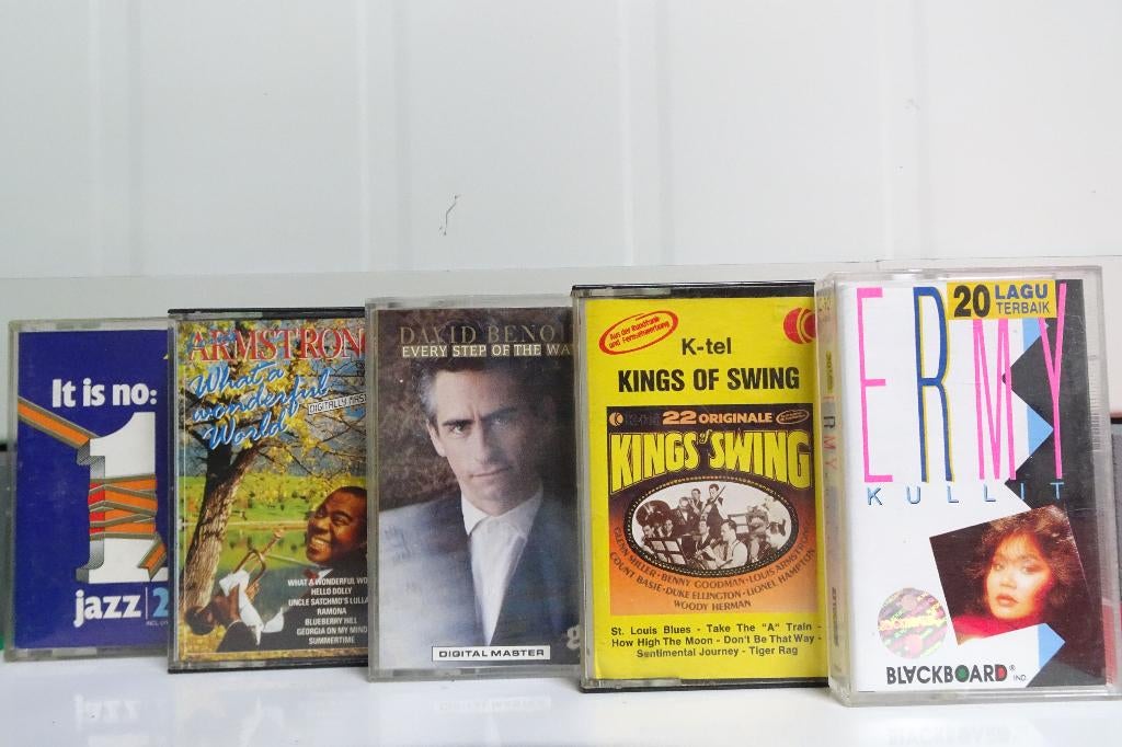 5 top jazz cassettebandjes , perfecte kwaliteit, origineel !, Ophalen, Gebruikt, 2 t/m 25 bandjes, Origineel