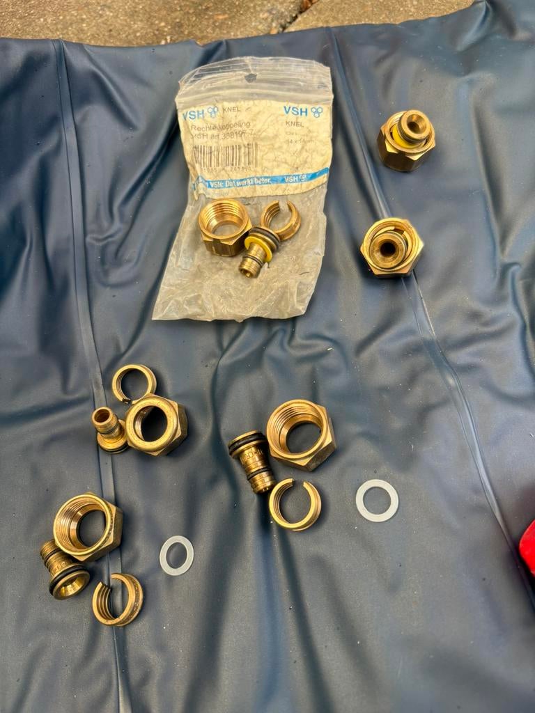 Henco + VSH knelkoppelingen / overgangskoppelingen 16x2 14x2, Ophalen of Verzenden, Nieuw, Overige typen