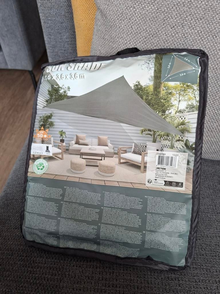 Sunshade 3,6 x3,6x3, 6, Ophalen, Nieuw, Minder dan 5 meter