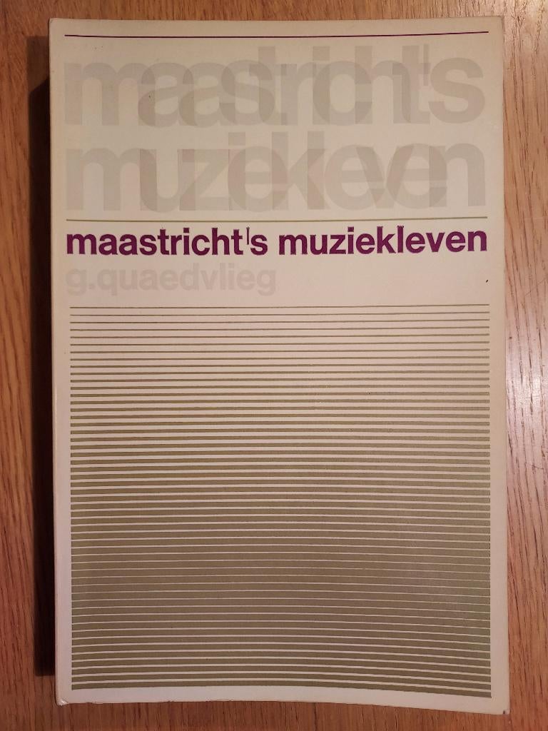 Maastrichts muziekleven - G. Quaedvlieg, Ophalen of Verzenden, Zo goed als nieuw