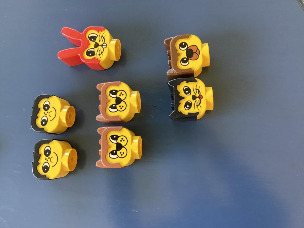 Duplo  brick koppen, Gebruikt, Overige thema's, Overige typen, Ophalen of Verzenden