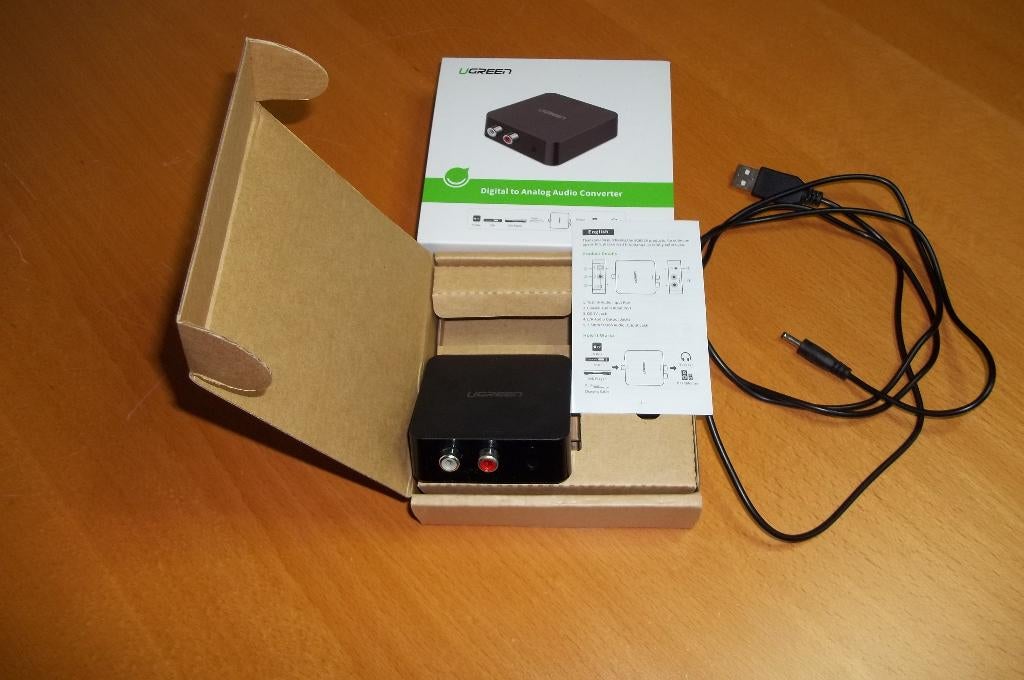 Te koop z.g.a.n. UGREEN digitaal naar analoog converter, Ophalen of Verzenden, Zo goed als nieuw