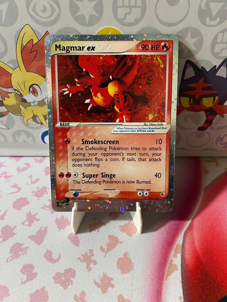 POKEMON MAGMAR EX NEAR MINT RS 100, Verzenden, Zo goed als nieuw