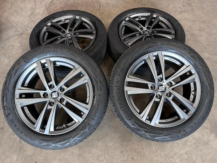 17 inch originele velgen + ️ zomerbanden Seat Ateca, Auto-onderdelen, Banden en Velgen, Banden en Velgen, Zomerbanden, 17 inch