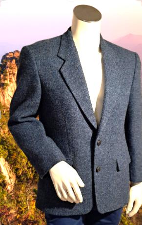 HARRIS TWEED🙋‍♂️  blauw maat 24=NL48 kort, Kleding | Heren, Kostuums en Colberts, Harris Tweed, Zo goed als nieuw, Verzenden
