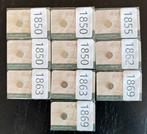 Schulman 10x Coincard 1850-1869, Ophalen of Verzenden, Koning Willem III, Zilver