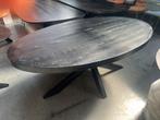 Eettafel ovaal mangohout 180/200/220cm zwart, Huis en Inrichting, Tafels | Eettafels, Info@savoireinteriors.com, 100 tot 150 cm