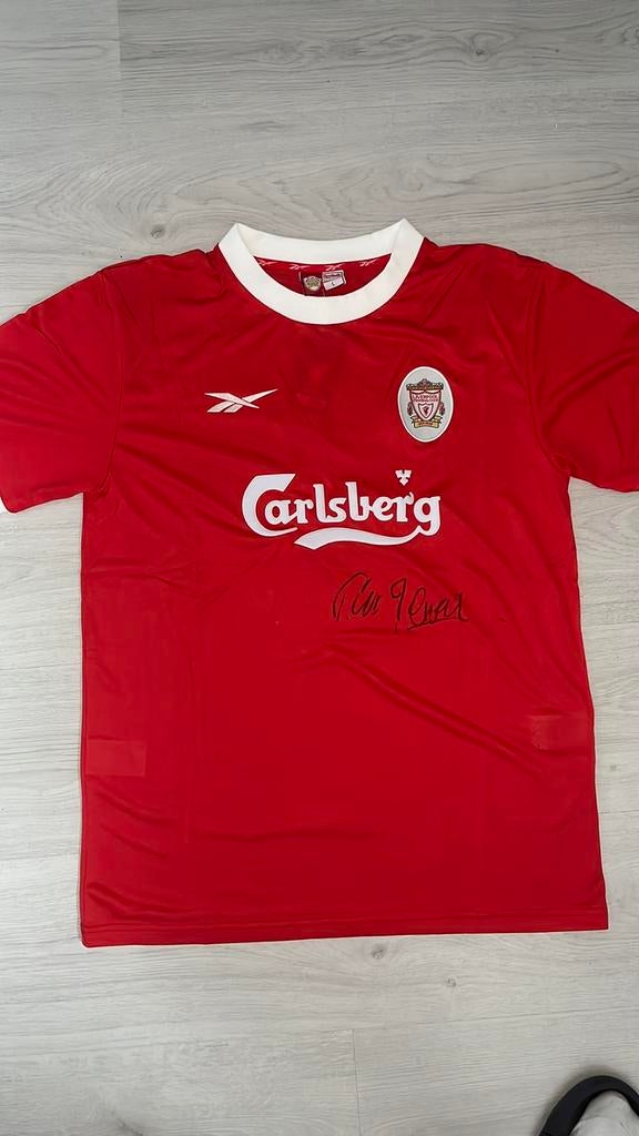 Vintage Liverpool Thuisshirt 1995 met handtekening, Ophalen of Verzenden, Zo goed als nieuw, Shirt