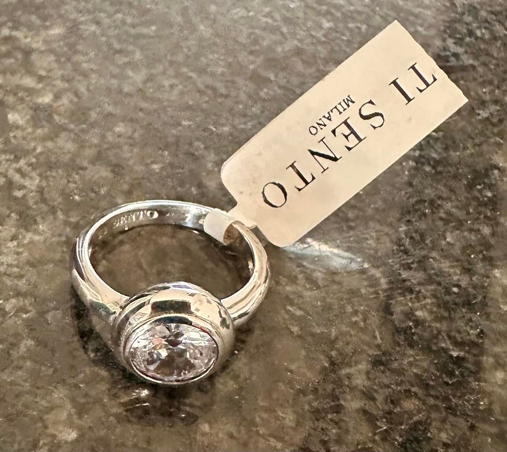 Ti Sento ring maat 17 in doosje, Ophalen of Verzenden, Zo goed als nieuw, Dame