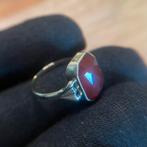 14k gouden ring carneool, Sieraden, Tassen en Uiterlijk, Ringen, Heer, Ophalen of Verzenden, Zo goed als nieuw, 17 tot 18