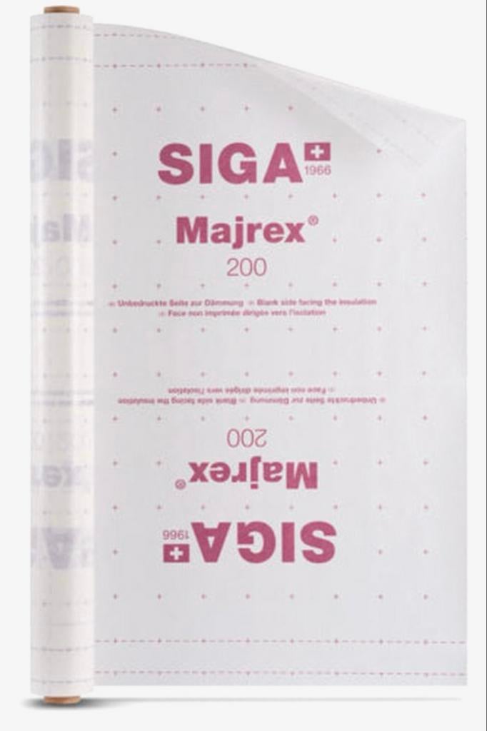 Siga Majrex 200 dampremmende folie, volle rol 75m2, Overige materialen, Nieuw, 15 m² of meer, Ophalen