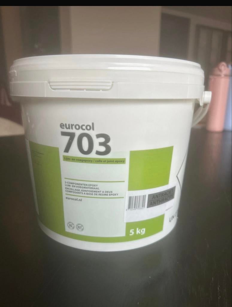 Eurocol 703 voegmortel - 5 kg, Zwart, Nieuw, Ophalen of Verzenden, Verf