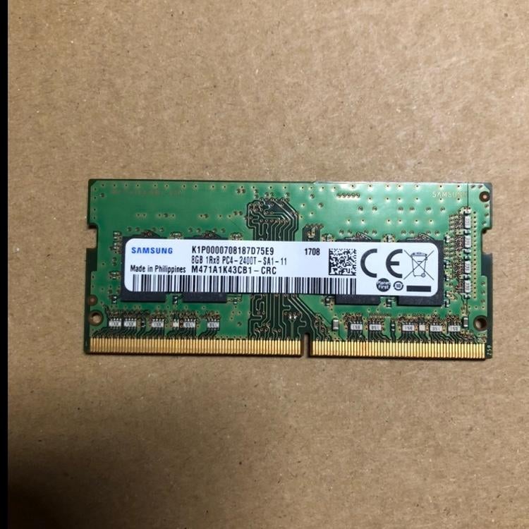Samsung 8GB 1Rx8 PC4-2400T-SA1-11 M471A1K43CB1-CRC, Computers en Software, RAM geheugen, Gebruikt, DDR4, 8 GB, Ophalen of Verzenden