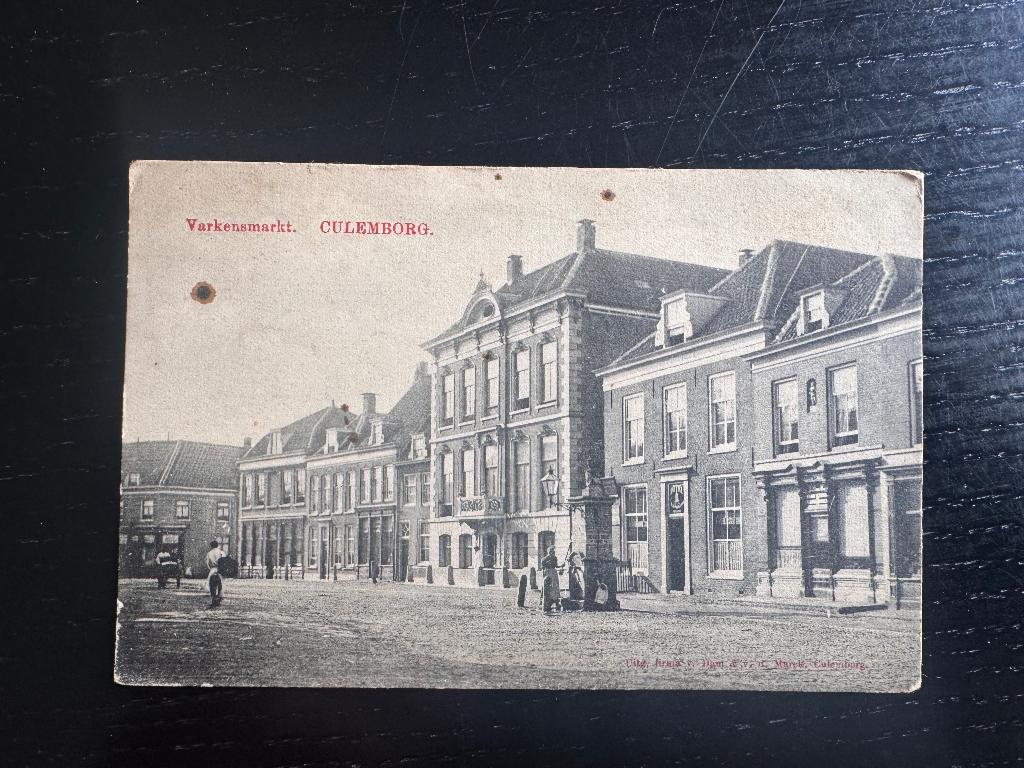 Culemborg Varkensmarkt 1915, Verzenden, Voor 1920, Gelopen, Gelderland