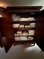 Antieke meidenkast / Linnenkast - Donker Hout, Ophalen