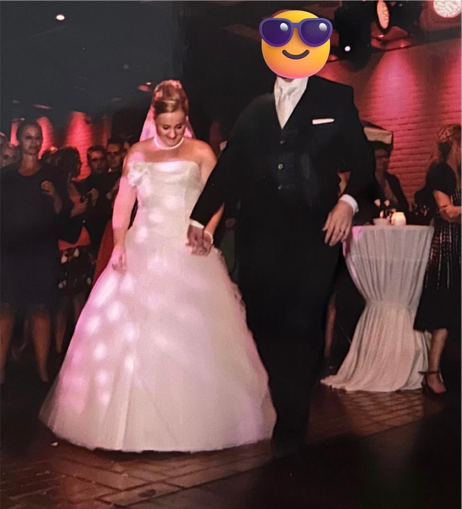 Elegante Trouwjurk - Klassiek en Tijdloos, Ophalen, Gedragen, Wit, Trouwjurk