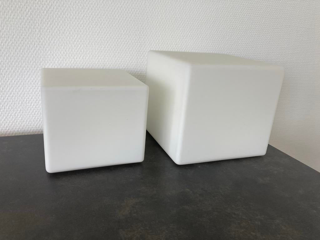 2 mooie kubus lampjes, Ophalen, Gebruikt