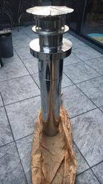 Dubbelwandige RVS kachelpijp + trekkap Ø130 mm –, Ophalen, Afvoer, Nieuw, Rvs