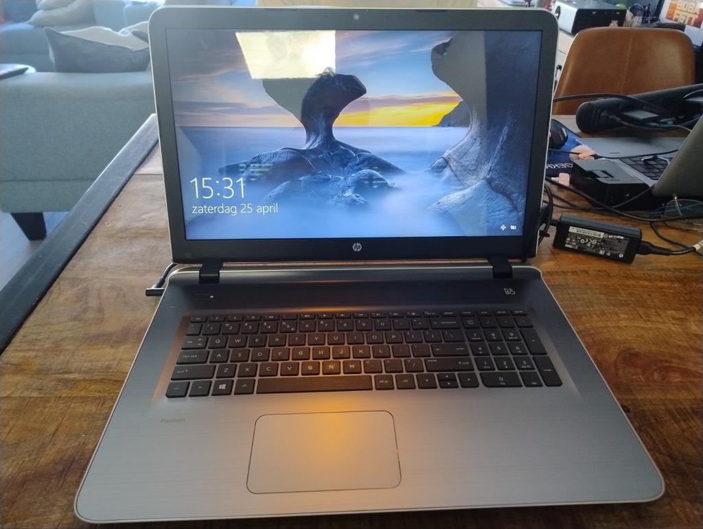 HP Pavilion 17 inch laptop met B&O sound, Windows 10, Computers en Software, Ophalen, Gebruikt, HDD, Qwerty