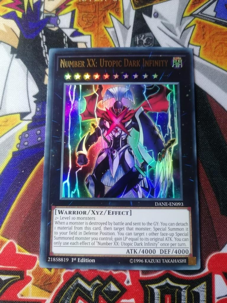 Number XX Utopic Dark Infinity - Ultra Rare DANE - Yu-Gi-Oh, Ophalen of Verzenden, Zo goed als nieuw, Foil