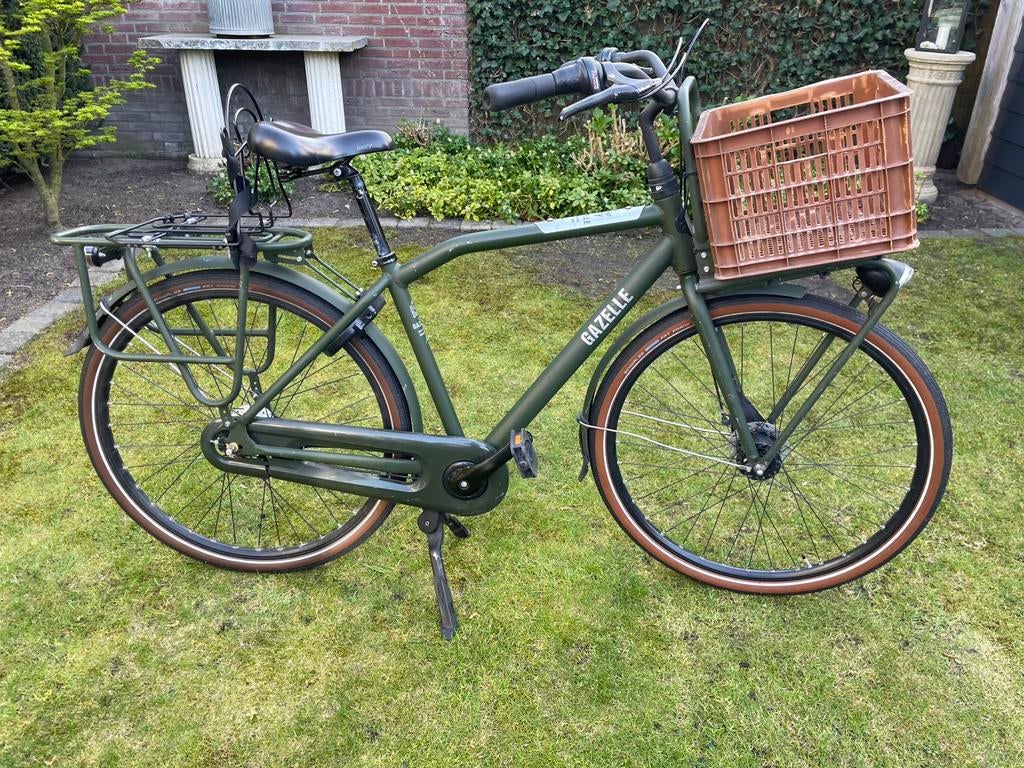 GAZELLE 28" TRANSPORTFIETS frame 49 mand Monkey 7 versn hand, Ophalen, Versnellingen, 49 tot 53 cm, Zo goed als nieuw