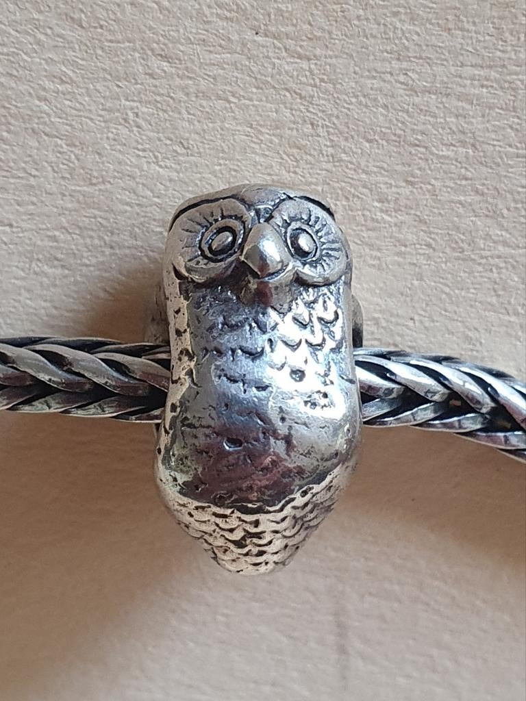 Trollbeads Uil, Sieraden, Tassen en Uiterlijk, Bedels, Ophalen of Verzenden, Nieuw, Zilver, Trollbeads