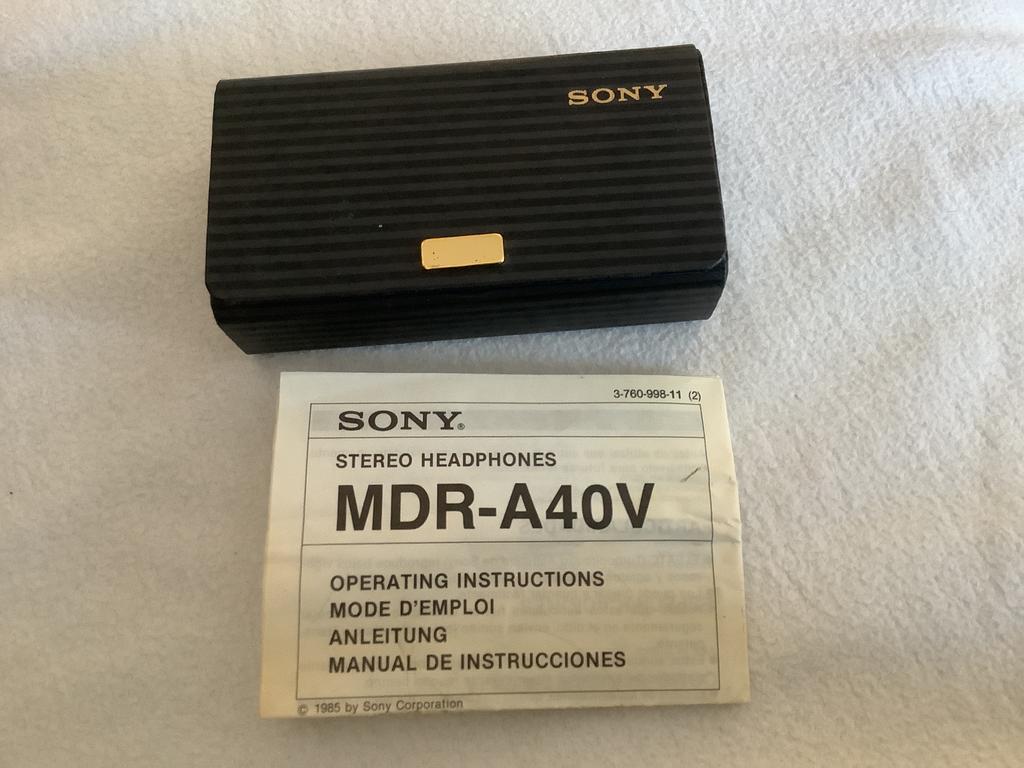 sony mdr-a40v turbo vintage oortelefoon koptelefoon 1985, Ophalen, Gebruikt, Op oor (supra aural), Sony