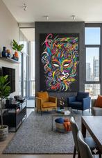 the mask from Venetie handgeschilderd door Lilly/Linda, Oorspronkelijke maker, Nieuw, Ophalen of Verzenden, Schilderij