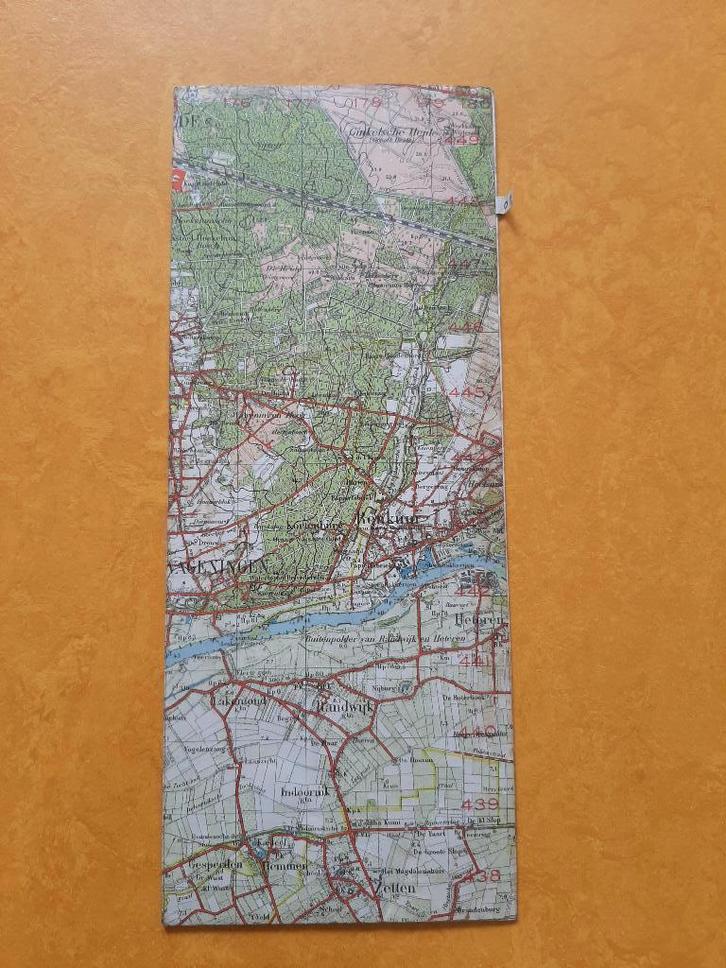 originele plattegrond Mobilisatie 1939 Rhenen Grebbeberg, Verzamelen, Militaria | Tweede Wereldoorlog, Landmacht, Overige typen